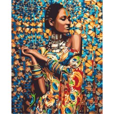 Картина по номерам "Принцесса Зимбабве" BS23464 Brushme 40х50 см