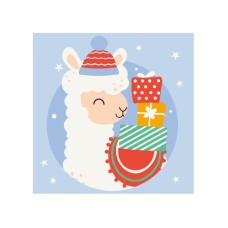 Роспись на холсте "Альпака" MBS012 Brushme 20х20 см