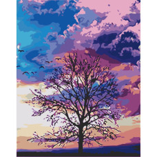 Картина за номерами без підрамника "Кольорове небо" Art Craft  11018-ACNF 40х50 см
