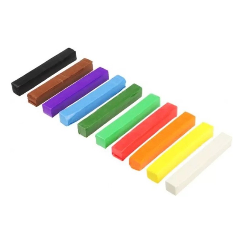 Пластилін квадратний восковий 303115006-UA 10 кольорів