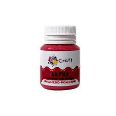 Акрилова фарба глянцева "Вишнево-рожевий" 20 мл AG-7506 Art Craft