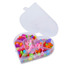 Набір Бісеру YF3001K-L-M-N, серце, намистини, нитки