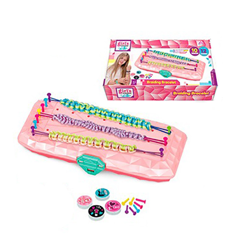 Набір для творчості для створення браслетів MBK-515Y футляр 23,5 см, нитки, намистини