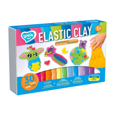 Набор для лепки с воздушным пластилином Elastic Clay 70141, 30 стыков