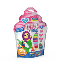 Набор для лепки с воздушным пластилином Air Clay 70159, 25 стыков Русалочка