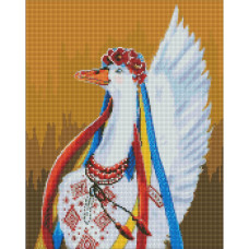Алмазная мозаика"Патриотическая гусеница" ©Светлана Теренчук AMO7428 Идейка 40х50 см