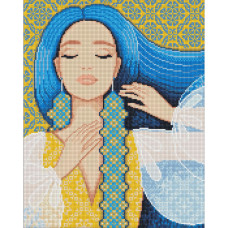 Алмазная мозаика"Изысканная украинка" ©mosyakart AMO7660 Идейка 40х50 см