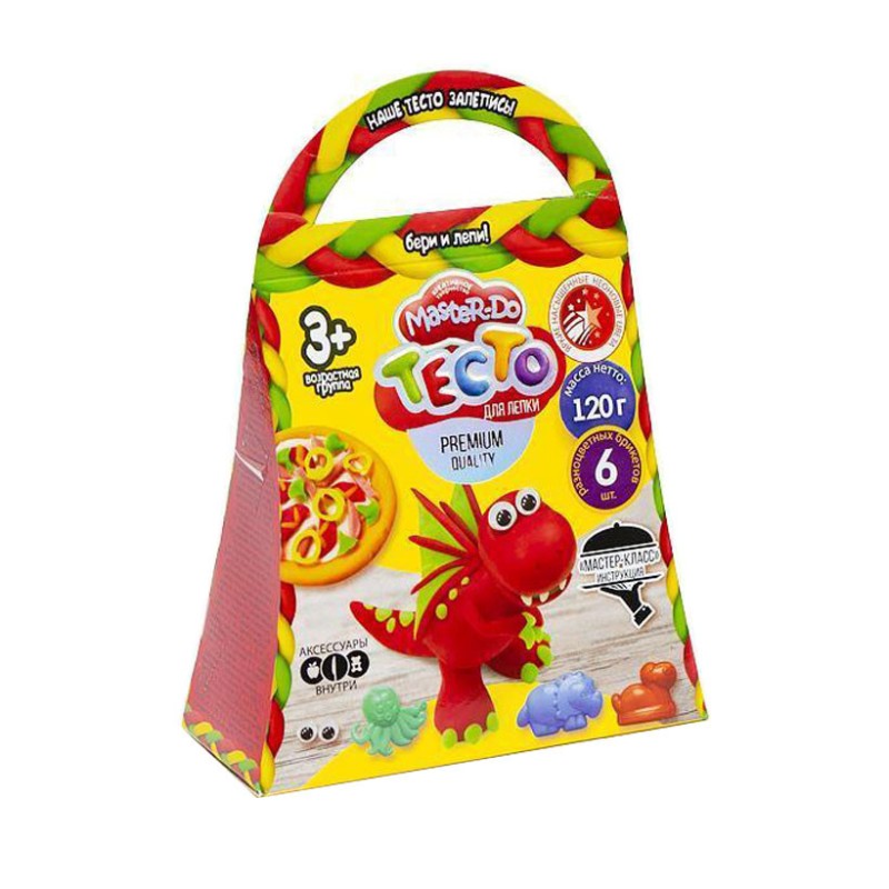 Набір креативної творчості "Master Do" TMD-04-01…06, 6 кольорів тіста Дракон