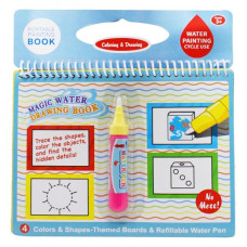 Книга для рисования водой LT39 на пружине, картинки 4шт, маркер Вид 6