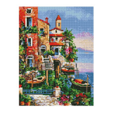 Алмазная мозаика "На причале" EJ1379, 40х30 см