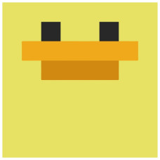 Роспись на холсте "Утка" 15021-AC 30x30 см