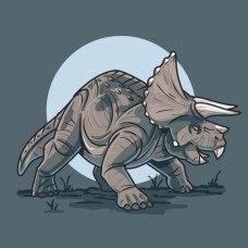 Картина по номерам "Трицератопс" 15022-AC 30x30 см