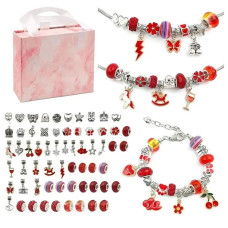 Набор для создания браслетов "Пандора" PDL610-4 красный