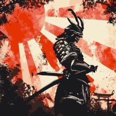 Картина по номерам "Самурай" 16078-AC 40х40 см