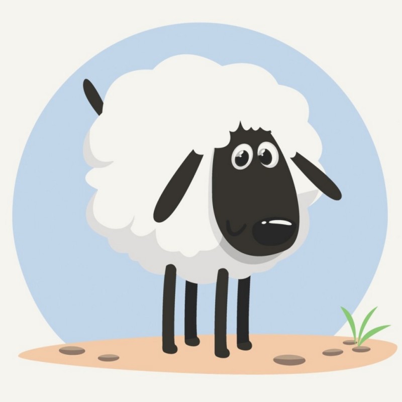 Картина за номерами "Овечка" 15032-AC 30х30 см