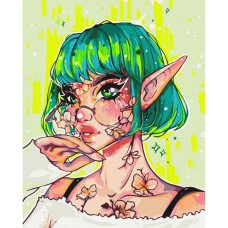 Картина по номерам "Современная Эльфийка" @nila_art_art BS53388, 40х50 см