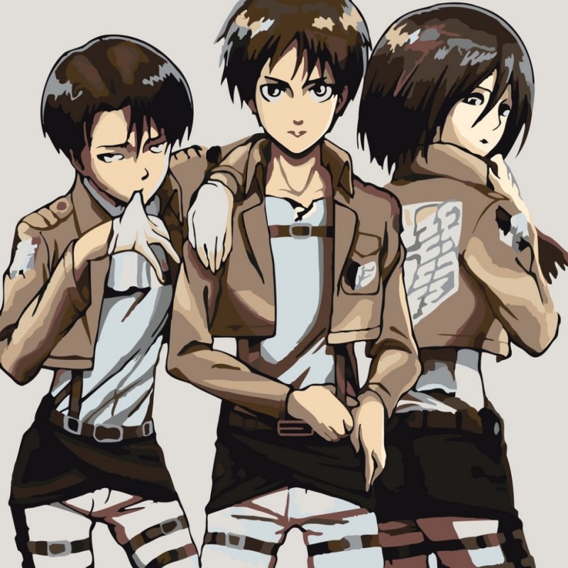 Картина за номерами "Титани" AS2004 30х30 см