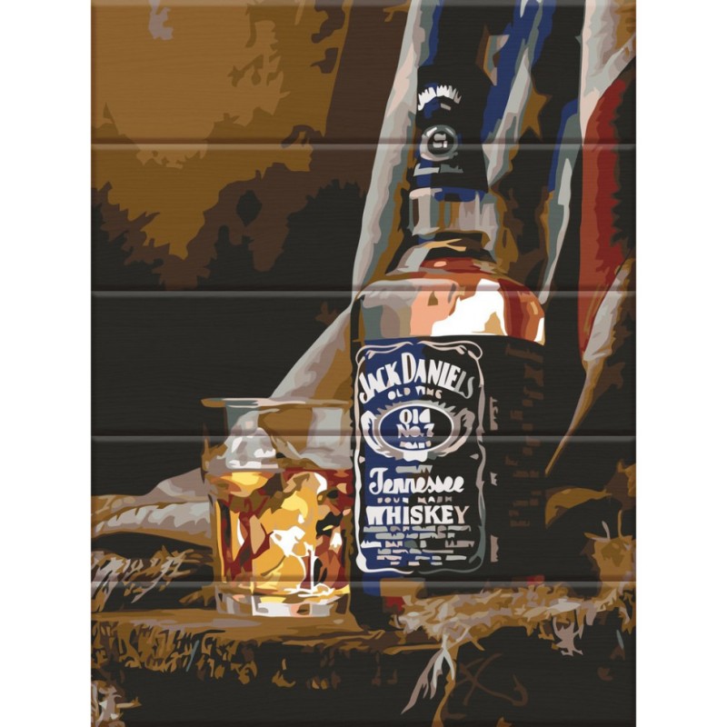 Картина за номерами по дереву "Віскі" ASW076 30х40 см