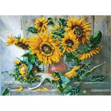 Набор для вышивания бисером "Цветы солнца" AB-266 43х32 см