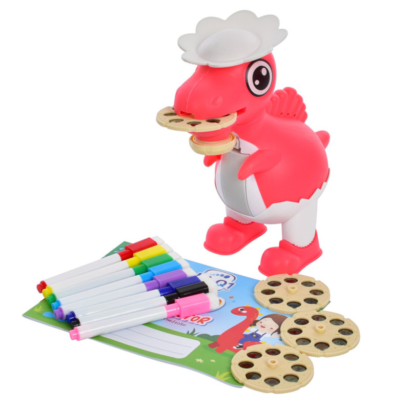 Проектор для малювання JJ892(Pink) слайди 4шт, фломастери