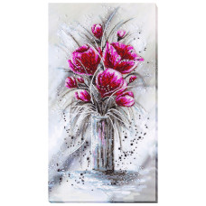 Набор для вышивания бисером "Красный изумруд" 40х22 см