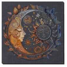 Набор для вышивания бисером "В плену ночи" AB-896 25,5х25,2 см