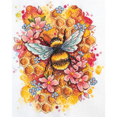 Набор для вышивания крестиком "Разнотравье" AH-086 25х20 см