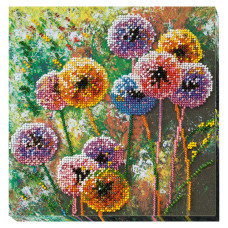 Набор меди для вышивания бисером "Разноцветные шары" AMB-017 20х20 см