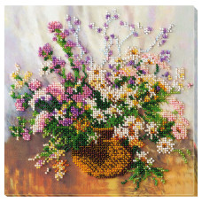 Набор меди для вышивания бисером "Нежный букет" AMB-035 20х20 см