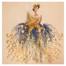 Набор меди для вышивания бисером "Звездный вальс" AMB-097 20х20 см