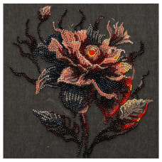 Набор меди для вышивания бисером "Цветок ночи" AMB-100 20х20 см