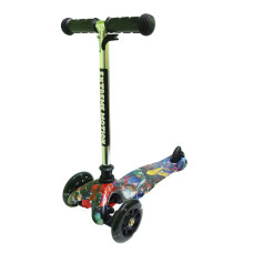 Самокат дитячий 3-х колісний SC20110-2 колеса PU 190 мм x 108 мм, світло