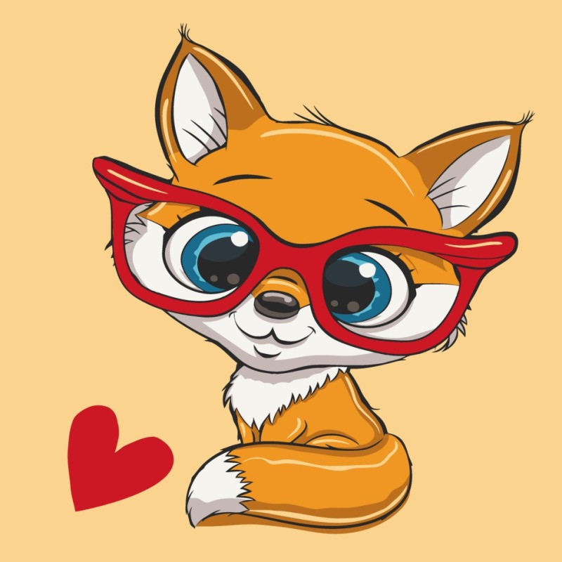 Картина за номерами "Лисеня" Art Craft 15086-AC 30х30 см