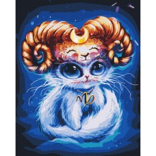 Картина по номерам "Котик Козерог" © Марианна Пащук Brushme BS53913 40x50 см