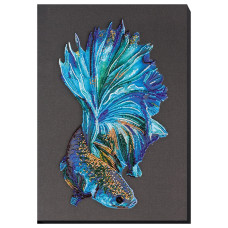 Набор для вышивания бисером "Синее золото" AB-746 на натуральном холсте