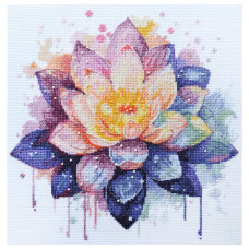 Набор для вышивки крестиком "Сияющий лотос" AH-212 24х24 см