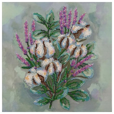 Набор меди для вышивания бисером "Нежный сон" AMB-091 на натуральном холсте