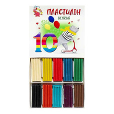 Набор для творчества Пластилин КТ 230603, 10 цветов.