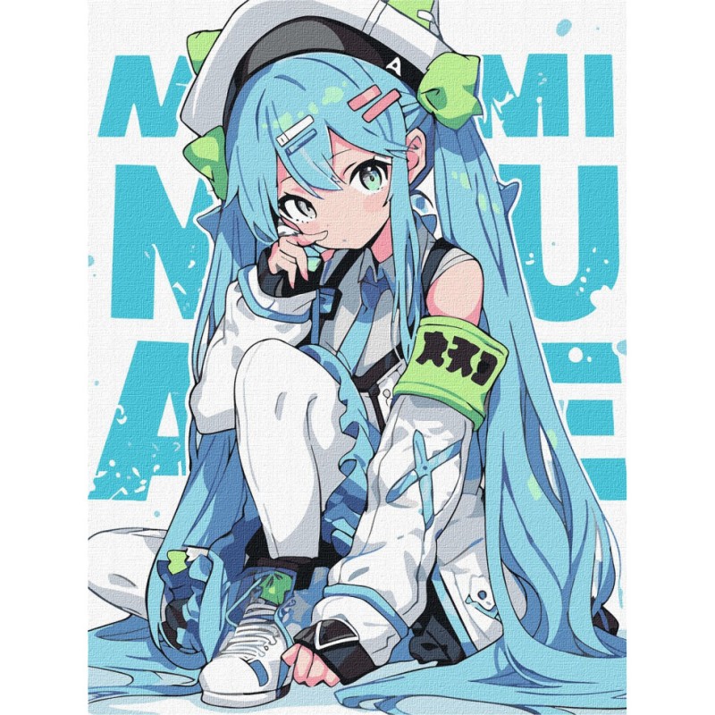 Картина за номерами "Неперевершена дівчина" KHO8399 40х50 см