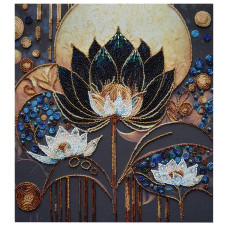 Набор для вышивания бисером "Мечтать расцветать" AB-917 на натуральном холсте