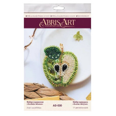 Набор для вышивания бисером "Зеленое яблоко" AD-030 украшения