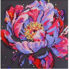 Набор меди для вышивания бисером "Цветить время" AMB-104 на натуральном холсте