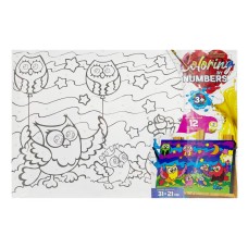 Картина за номерами для дітей "Затишний сімейний вечір у лісі" CBN-02-08, 31х21 см