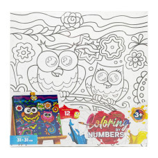 Картина за номерами для дітей "Квітковий вечір" CBN-01-01, 31х31 см