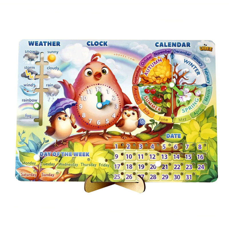 Розвиваюча гра Календар - 2 "Пташка" (ПСД260) PSD260 ENG