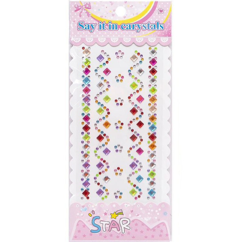 Наклейка камені "Зіроньки" XY-005 для авто, ноутбуків, телефонів Вид 1