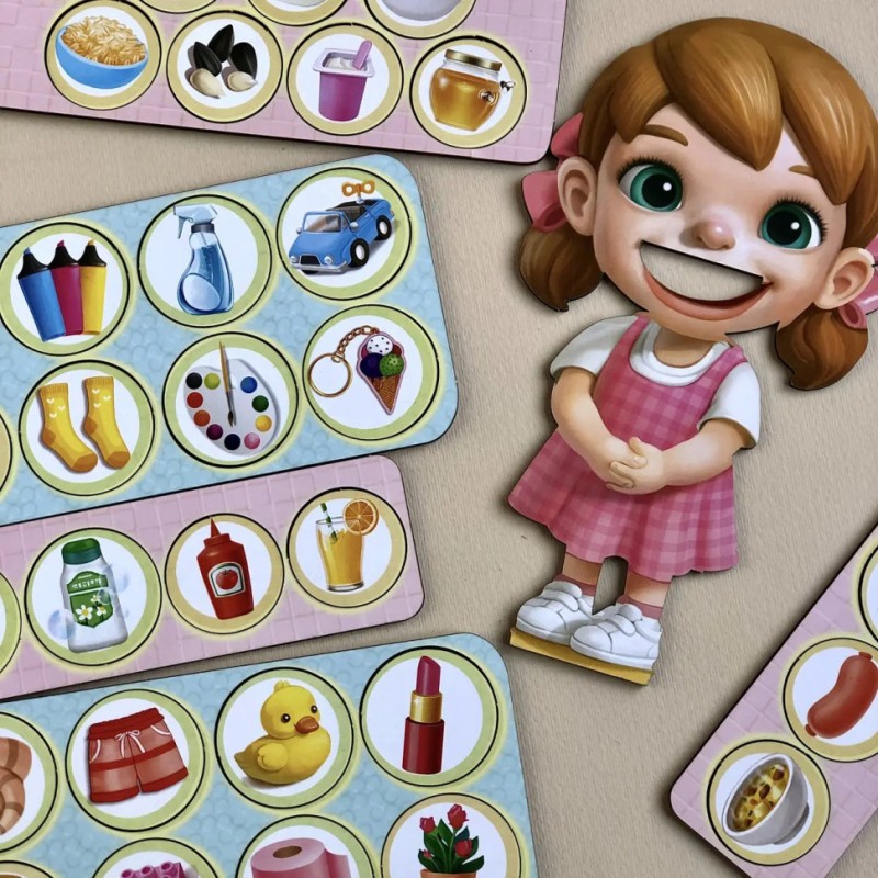 Дерев'яна настільна гра "Їстівне-неїстівне" Ubumblebees (ПСФ091) PSF091 сортер-комодик