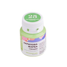 Акриловая краска глянцевая Пастельный лайм Brushme ACPT25 20 мл