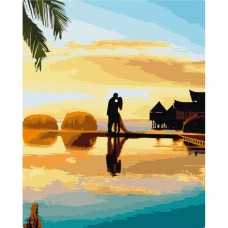 Картина за номерами "Схід кохання" BS52863, 40х50см