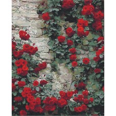 Картина по номерам "Цветы у дома" BS51406, 40x50 см